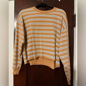 Crop-top Sweatshirt | American Eagle | Small | Yellow